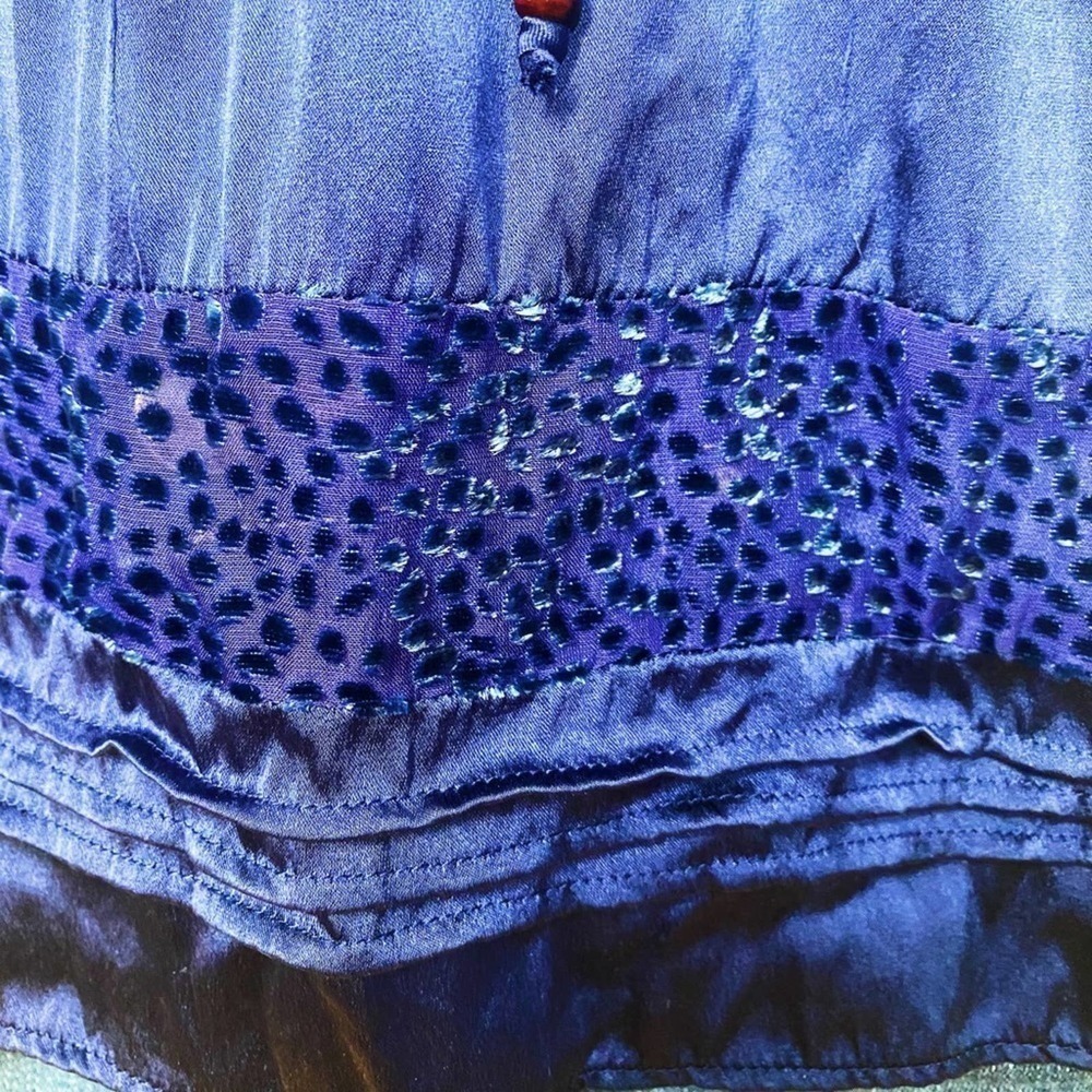 Hale Bob Taisha Silk Charmeuse Blouse Size Small - Picture 5 of 5